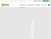 Tablet Screenshot of nwatravelguide.com